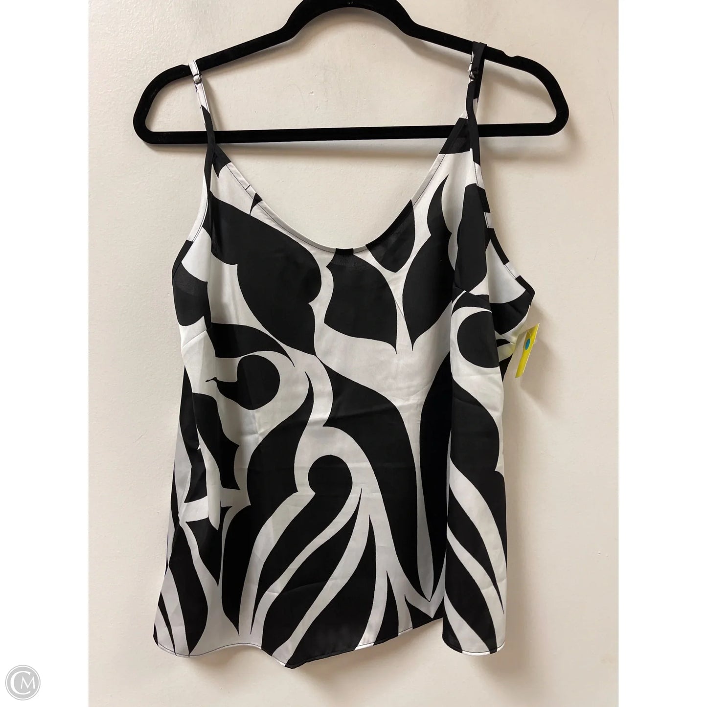 Top Sleeveless By Worthington In Black & White, Size: Xl