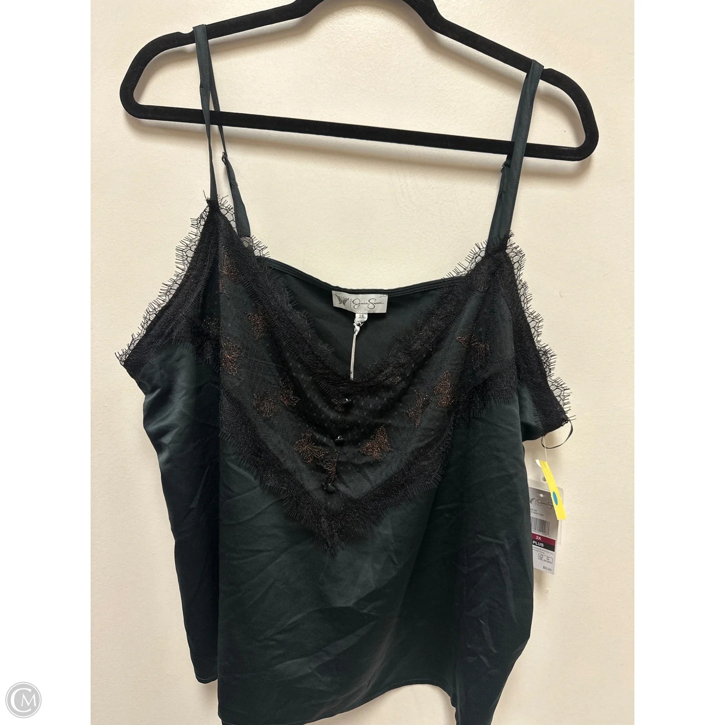 Top Sleeveless By Jessica Simpson In Black, Size: 2x