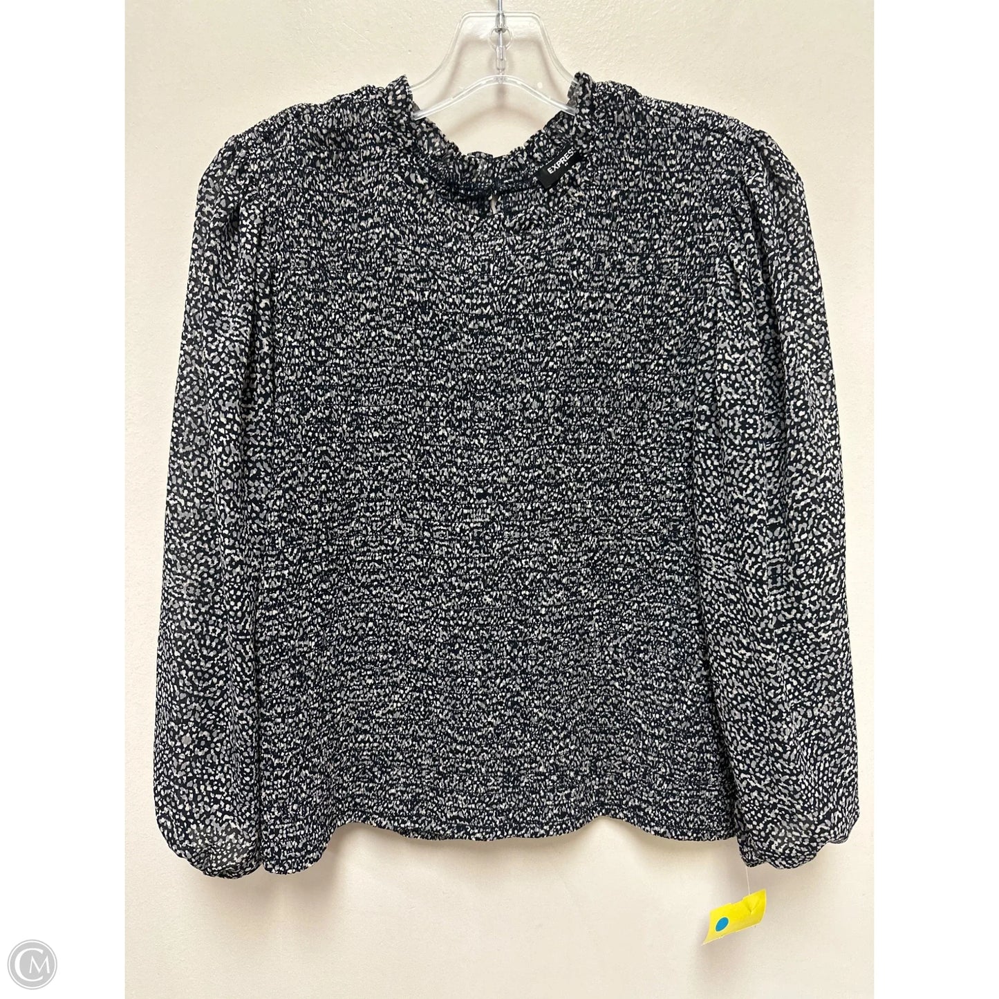 Top Long Sleeve By Express In Animal Print, Size: L