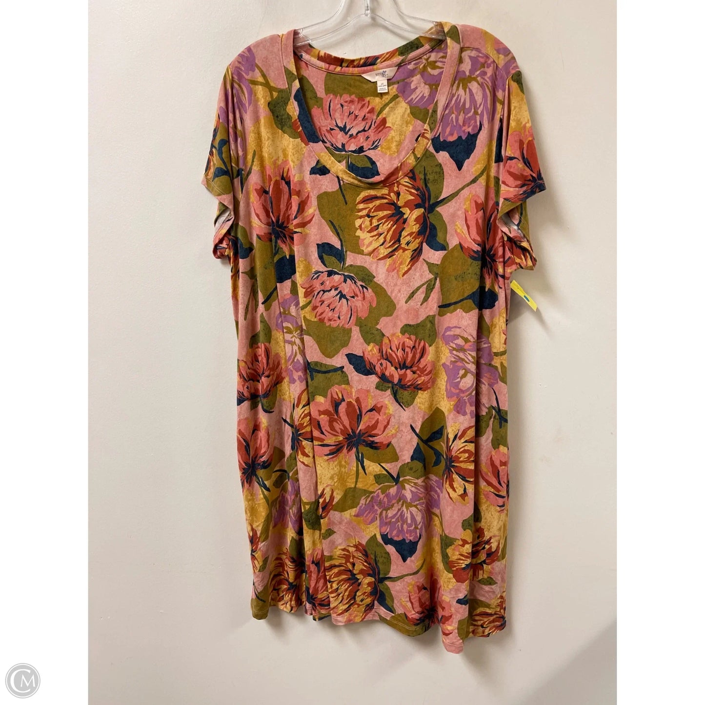 Dress Casual Midi By Terra & Sky In Floral Print, Size: 1x