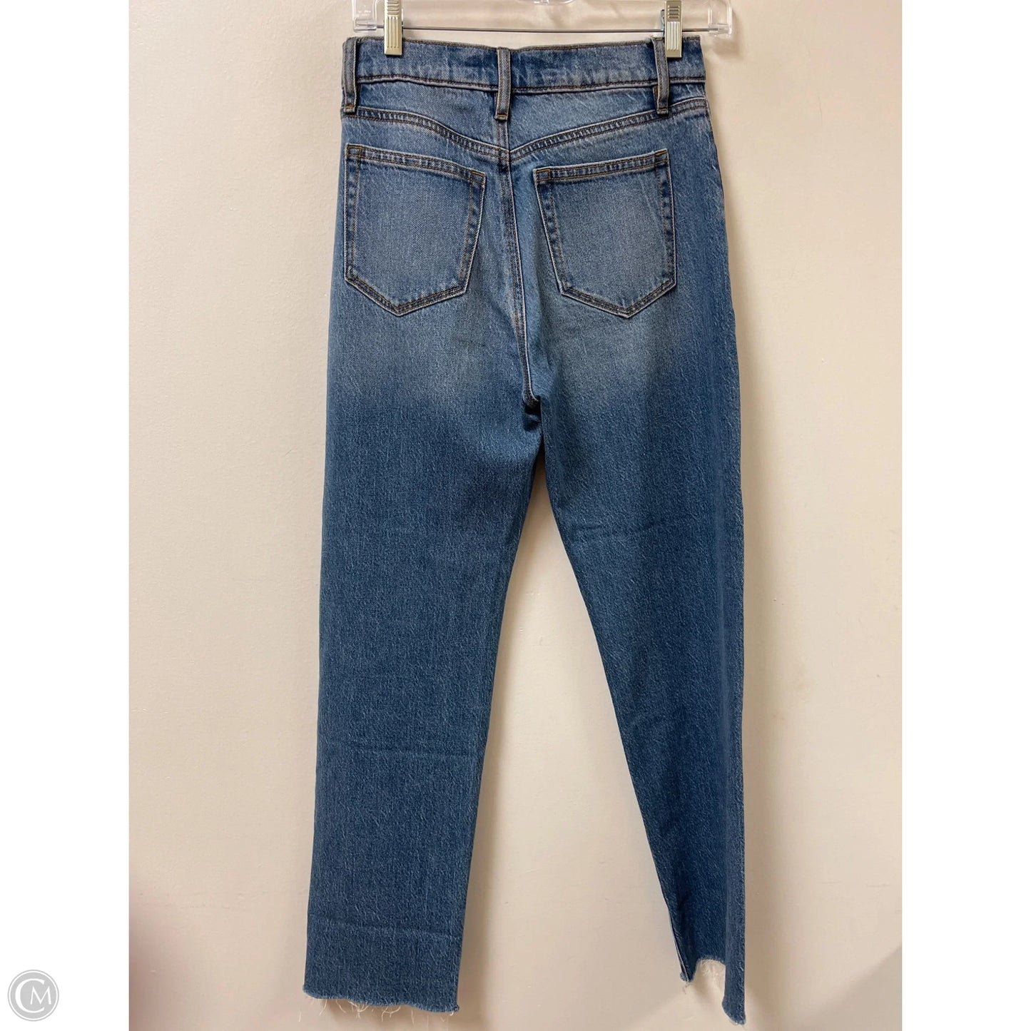 Jeans Straight By Loft In Blue Denim, Size: 0