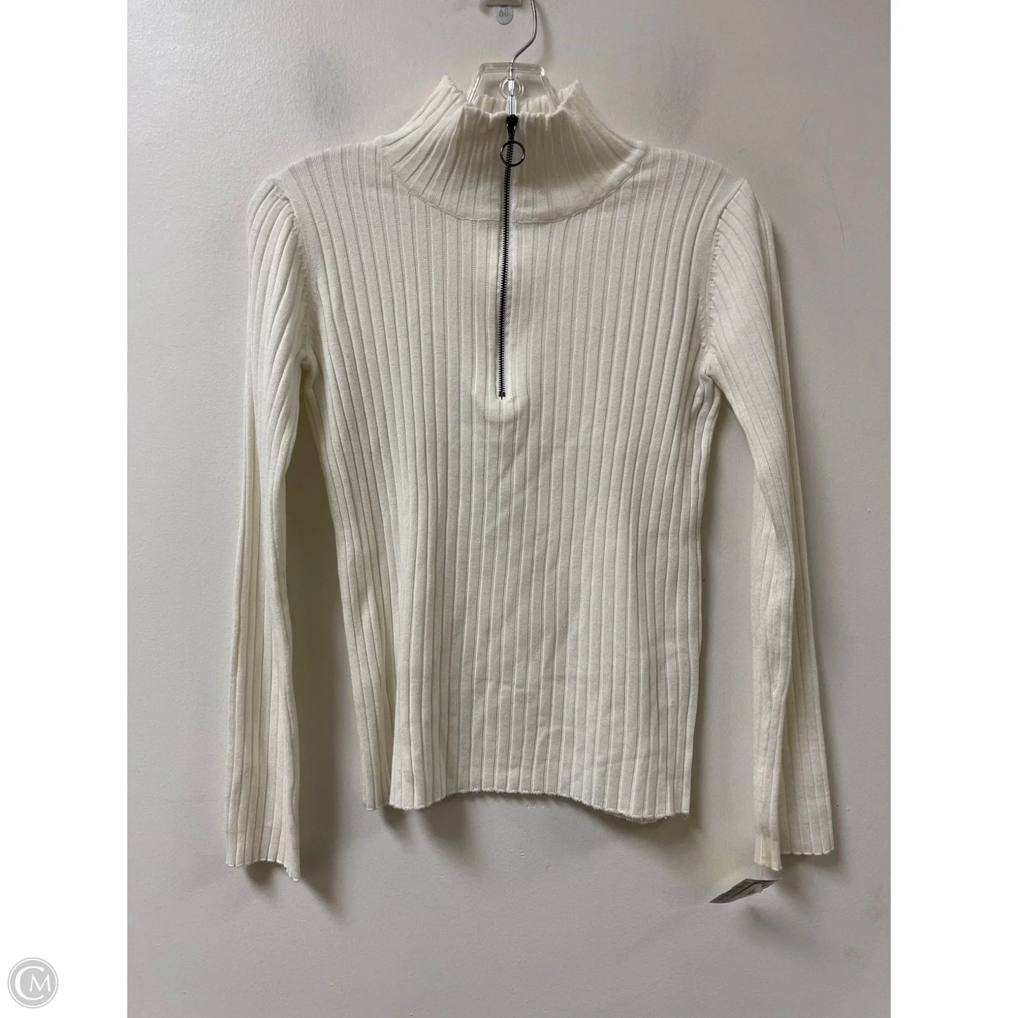 Top Long Sleeve By Magaschoni In White, Size: Xs
