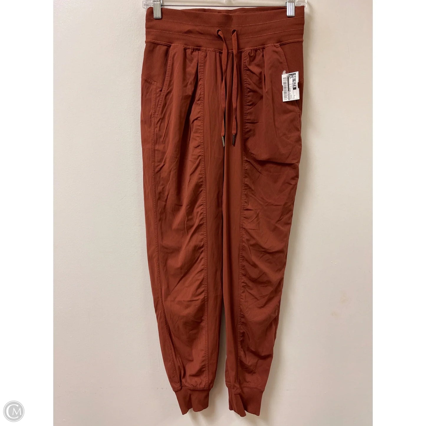 Athletic Pants By Lululemon In Orange, Size: S