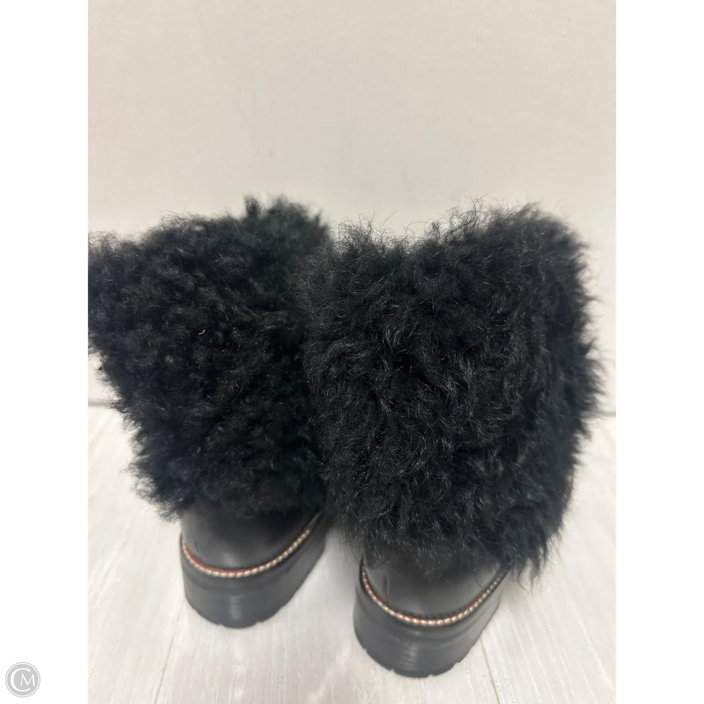 Boots Designer By Coach In Black, Size: 7.5