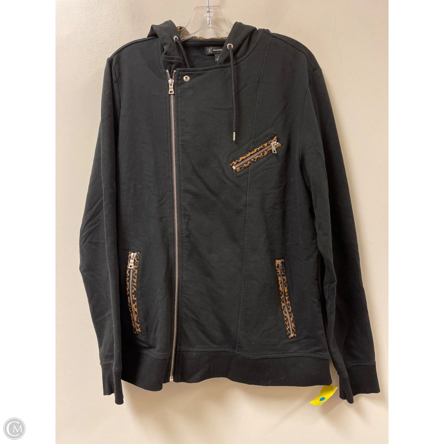 Jacket Moto By Inc In Black, Size: L