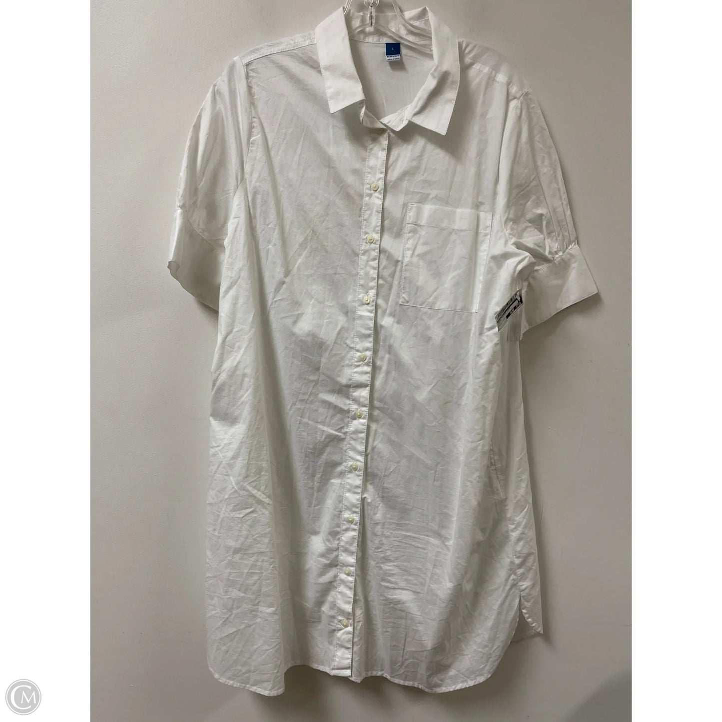 Dress Casual Midi By Old Navy In White, Size: L