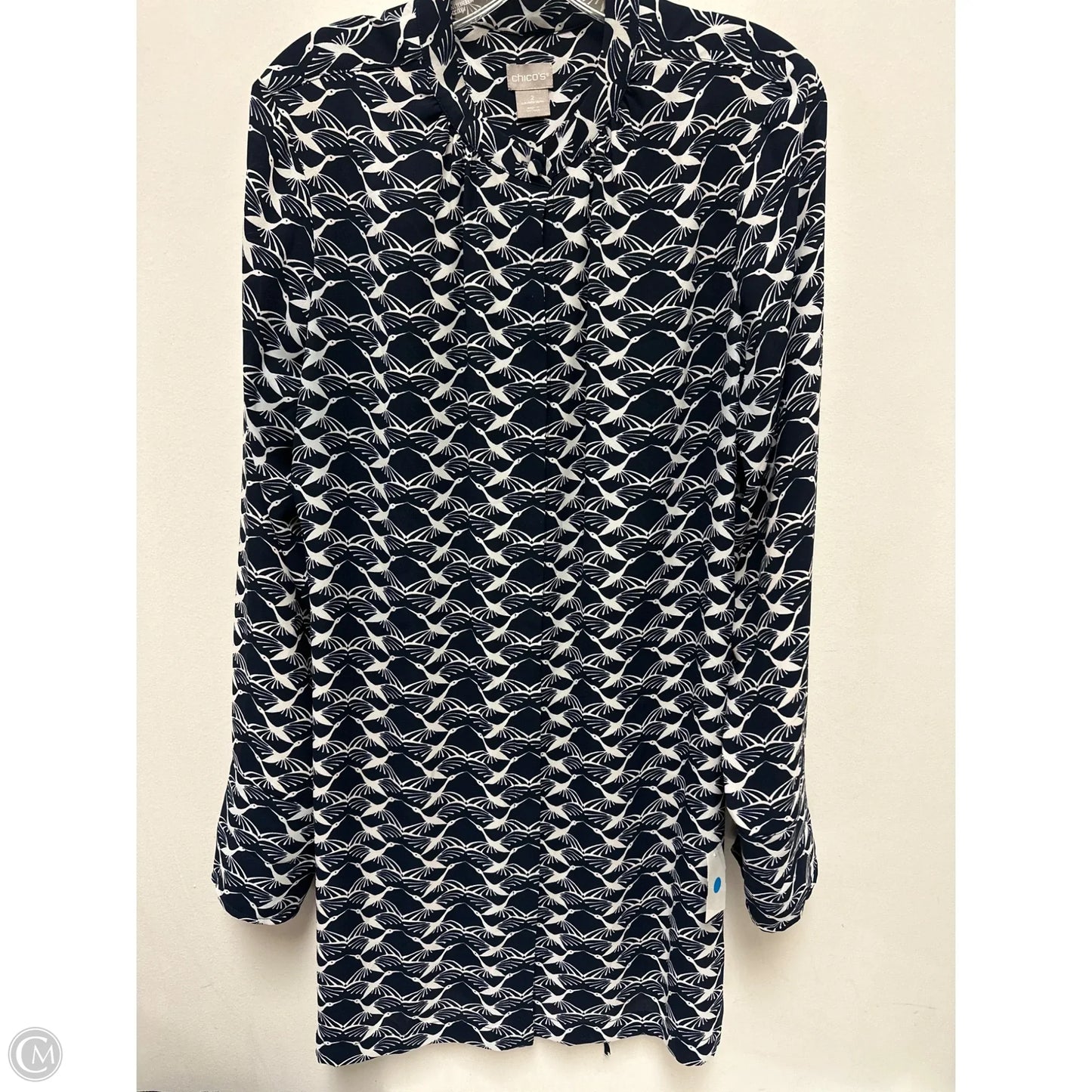 Dress Casual Midi By Chicos In Navy, Size: L