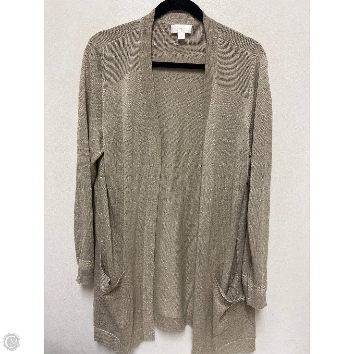 Cardigan By Belle By Kim Gravel In Gold, Size: L