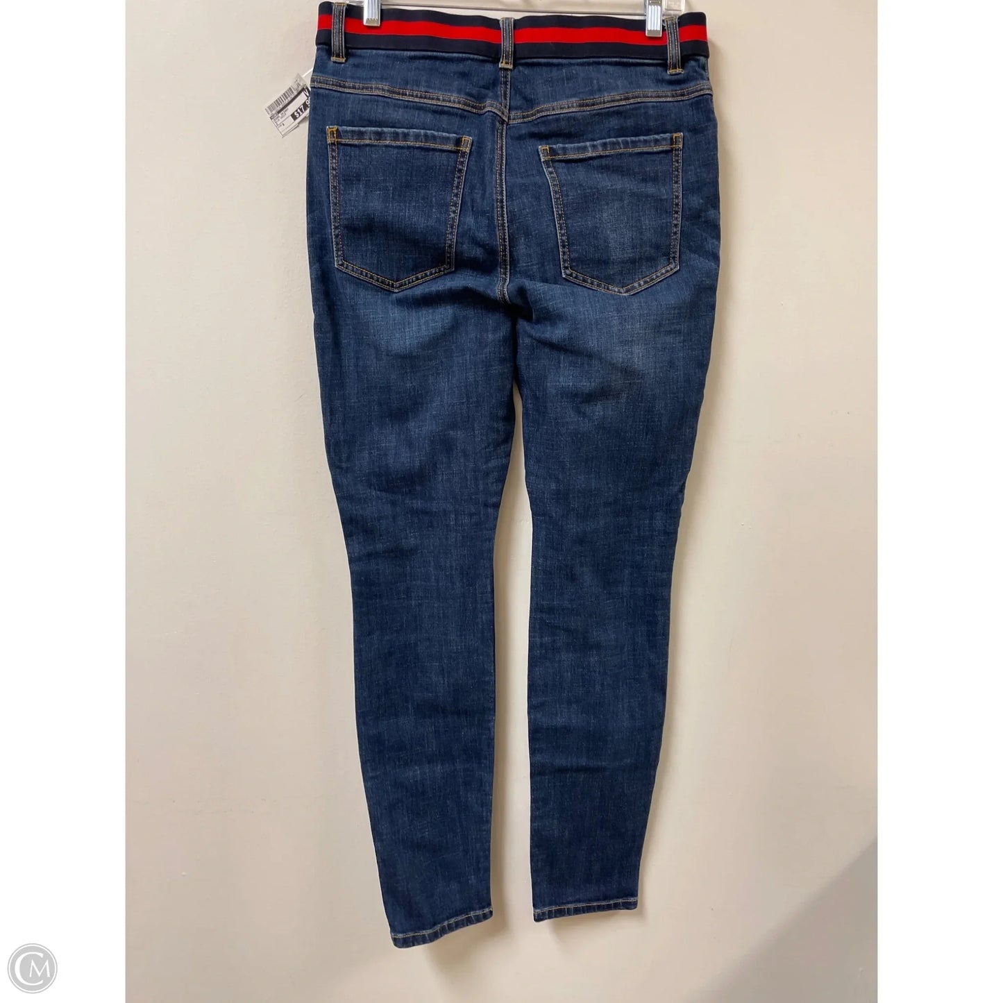 Jeans Skinny By Cabi In Blue Denim, Size: 8