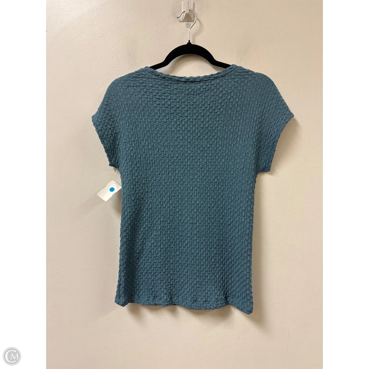 Top Short Sleeve By Zara In Blue, Size: M