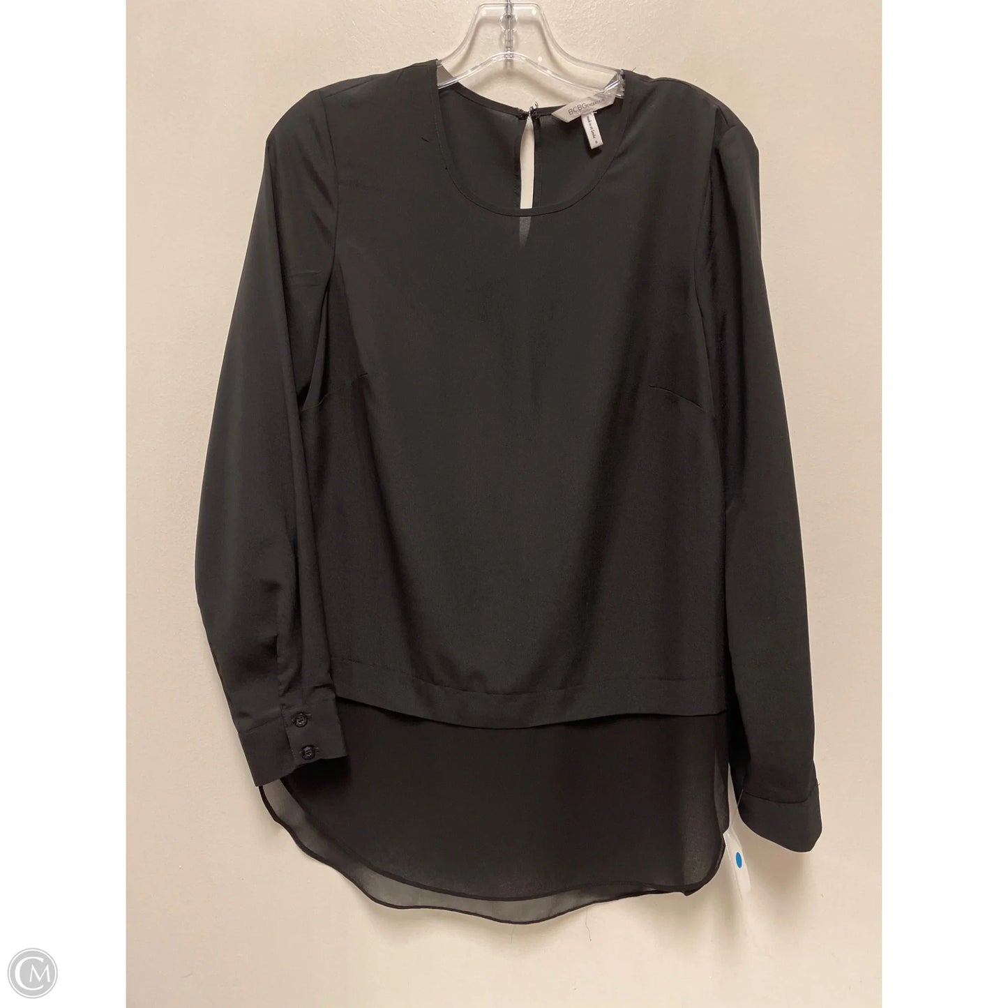Top Long Sleeve By Bcbgeneration In Black, Size: S