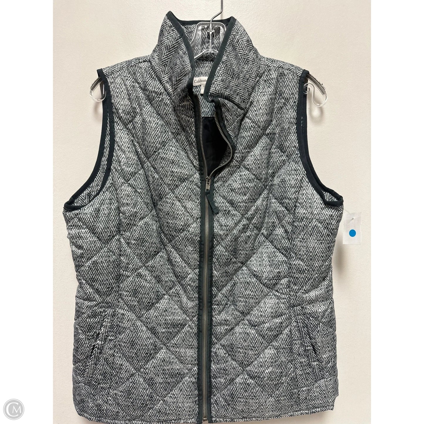 Vest Puffer & Quilted By Coldwater Creek In Grey, Size: M
