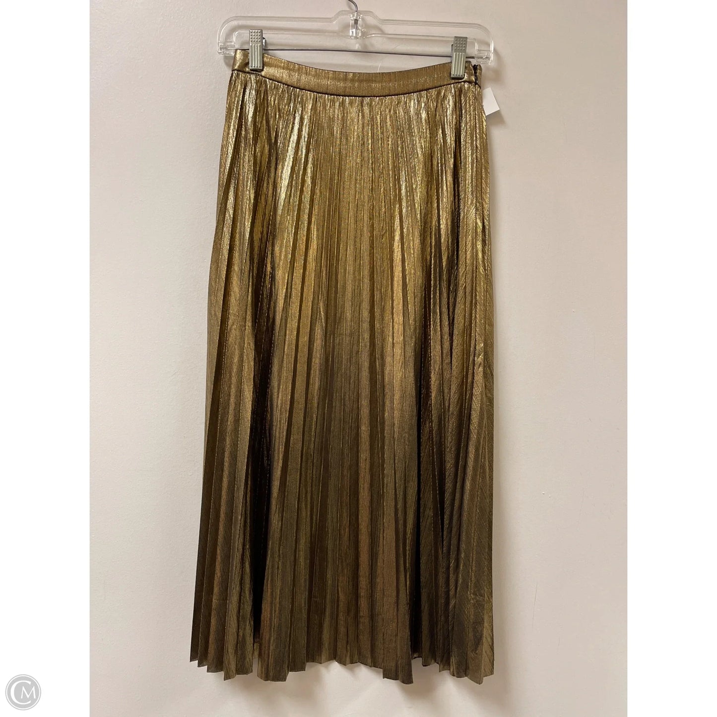 Skirt Maxi By Flying Tomato In Gold, Size: 2