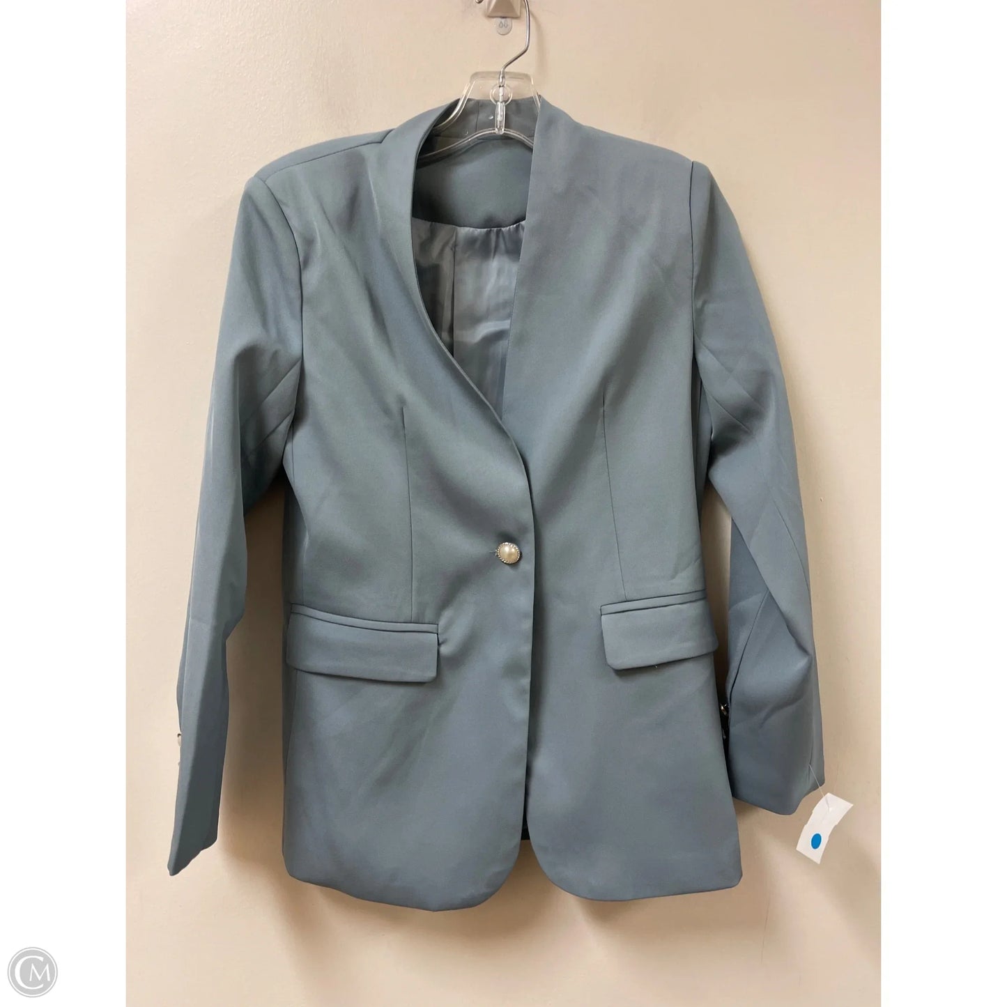 Blazer By Clothes Mentor In Blue, Size: S