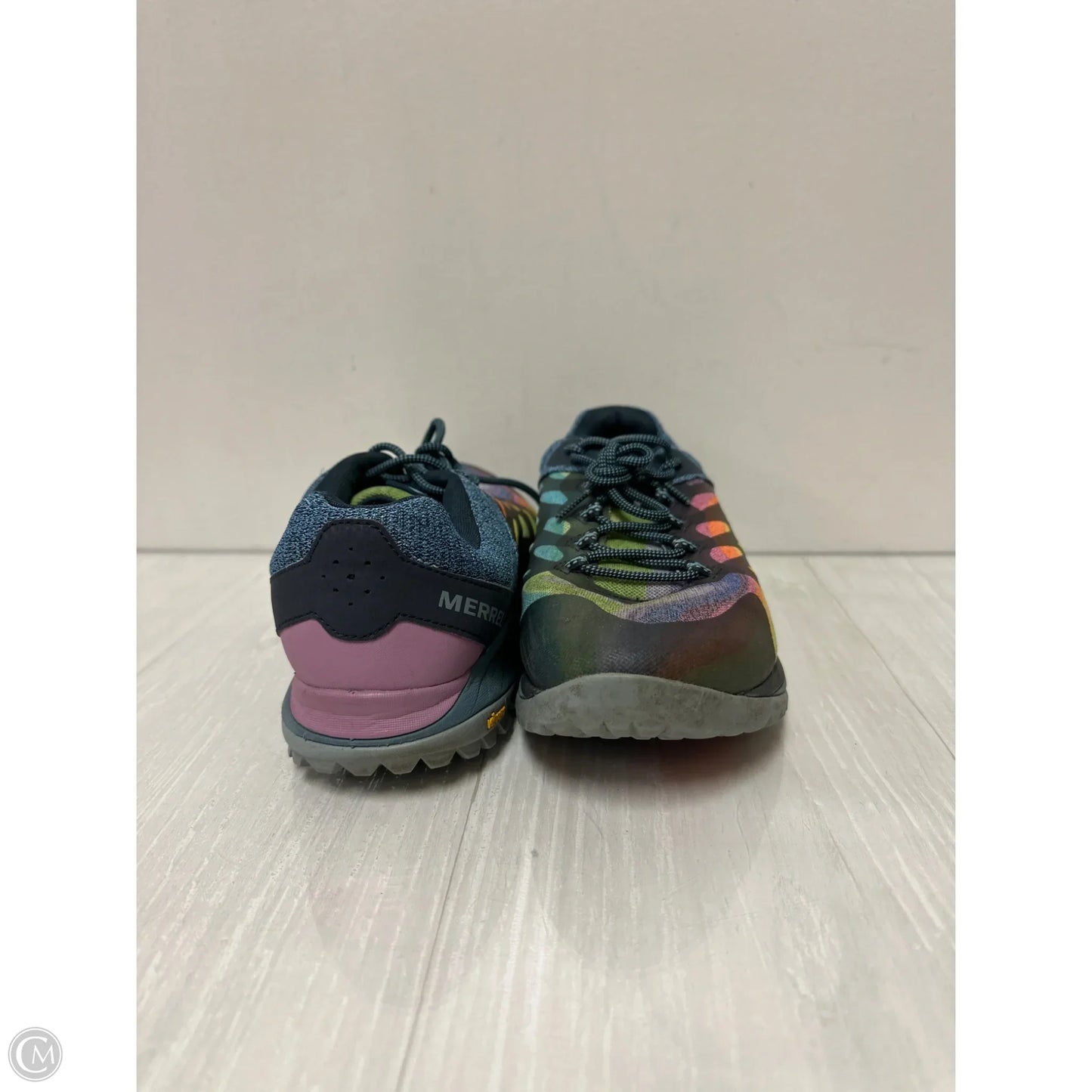 Shoes Athletic By Merrell In Rainbow Print, Size: 11