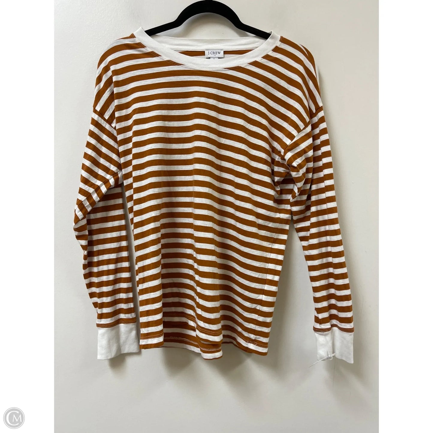 Top Long Sleeve By J. Crew In Striped Pattern, Size: M
