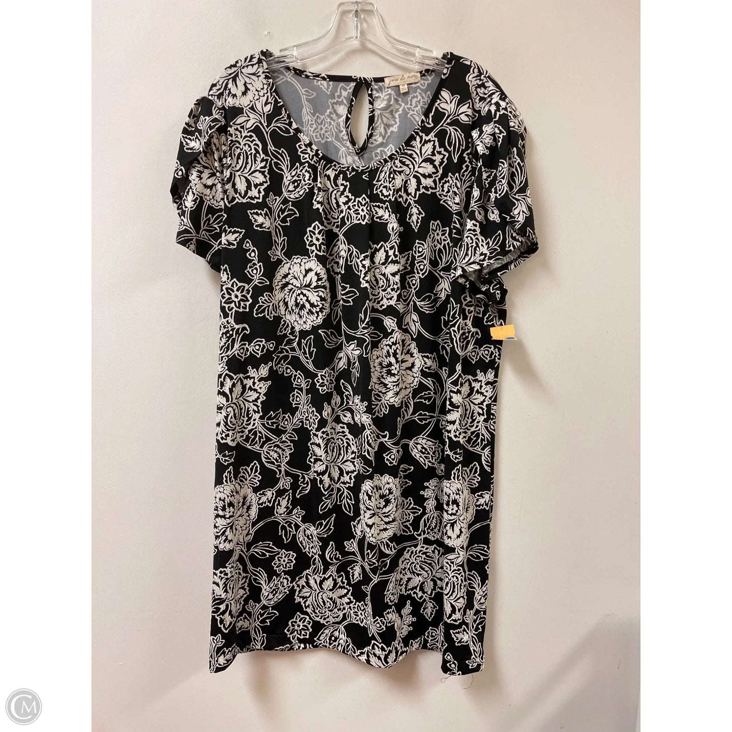Dress Casual Short By Clothes Mentor In Black & Cream, Size: 2x