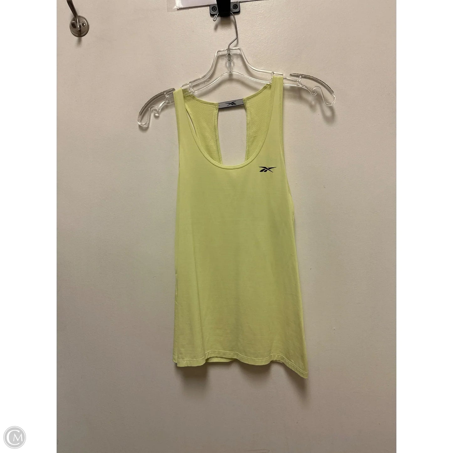 Athletic Tank Top By Reebok In Yellow, Size: Xs