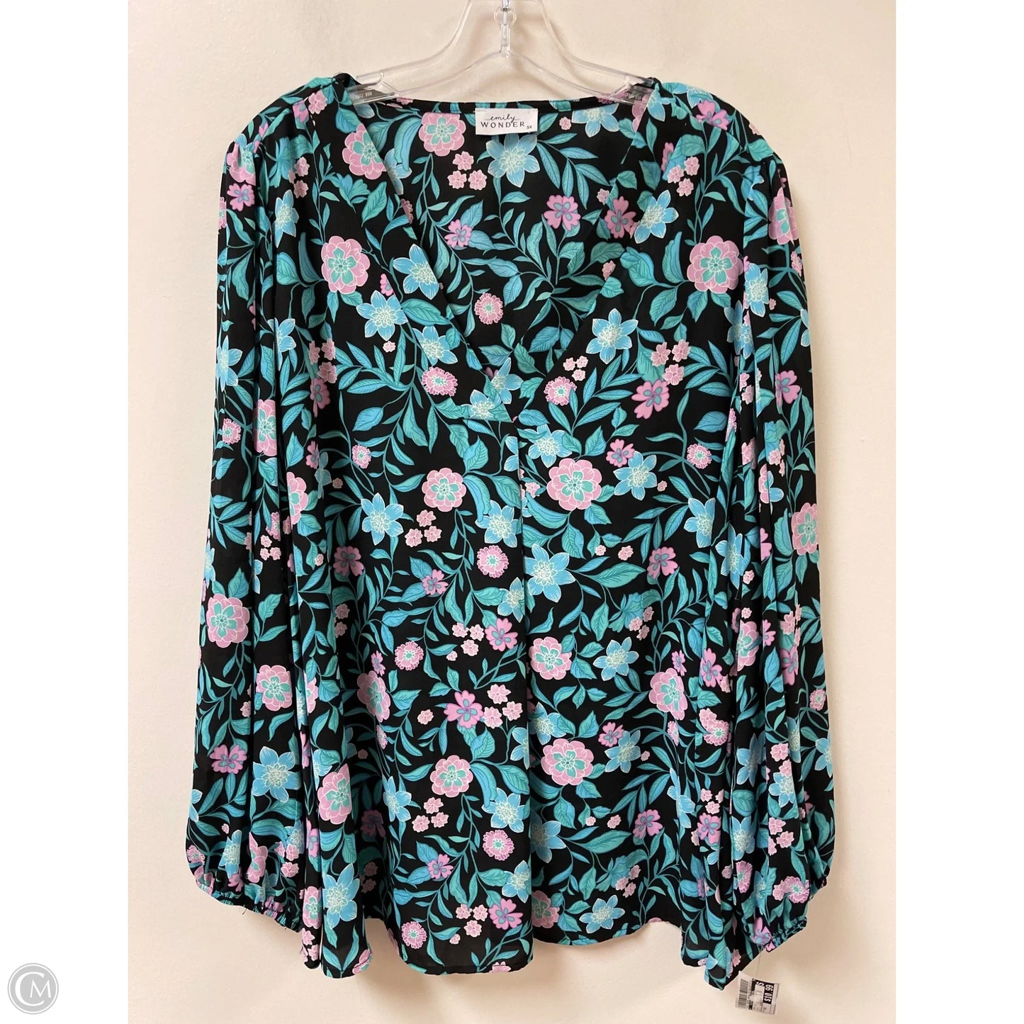 Top Long Sleeve By Clothes Mentor In Blue, Size: 3x