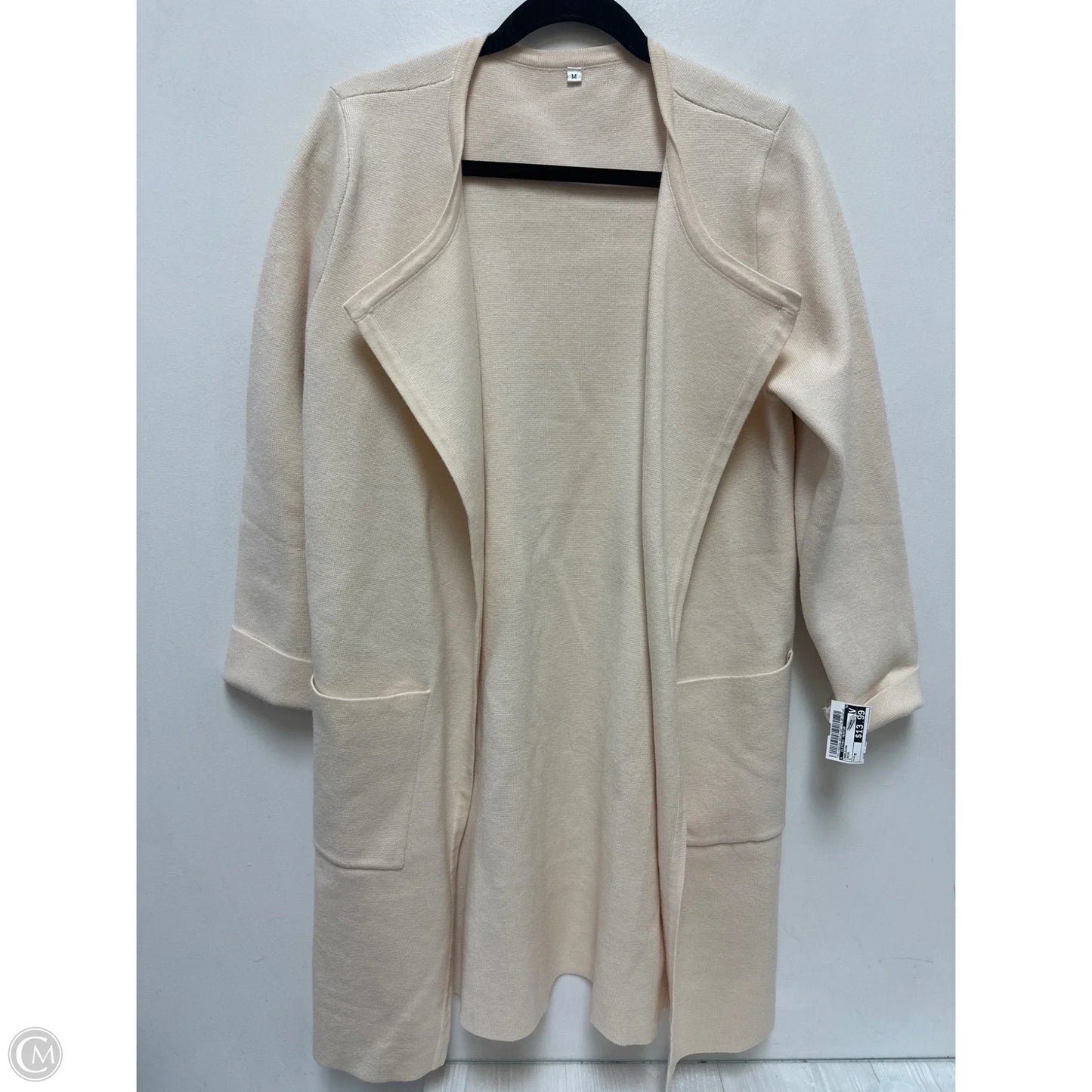 Cardigan By Clothes Mentor In Cream, Size: M