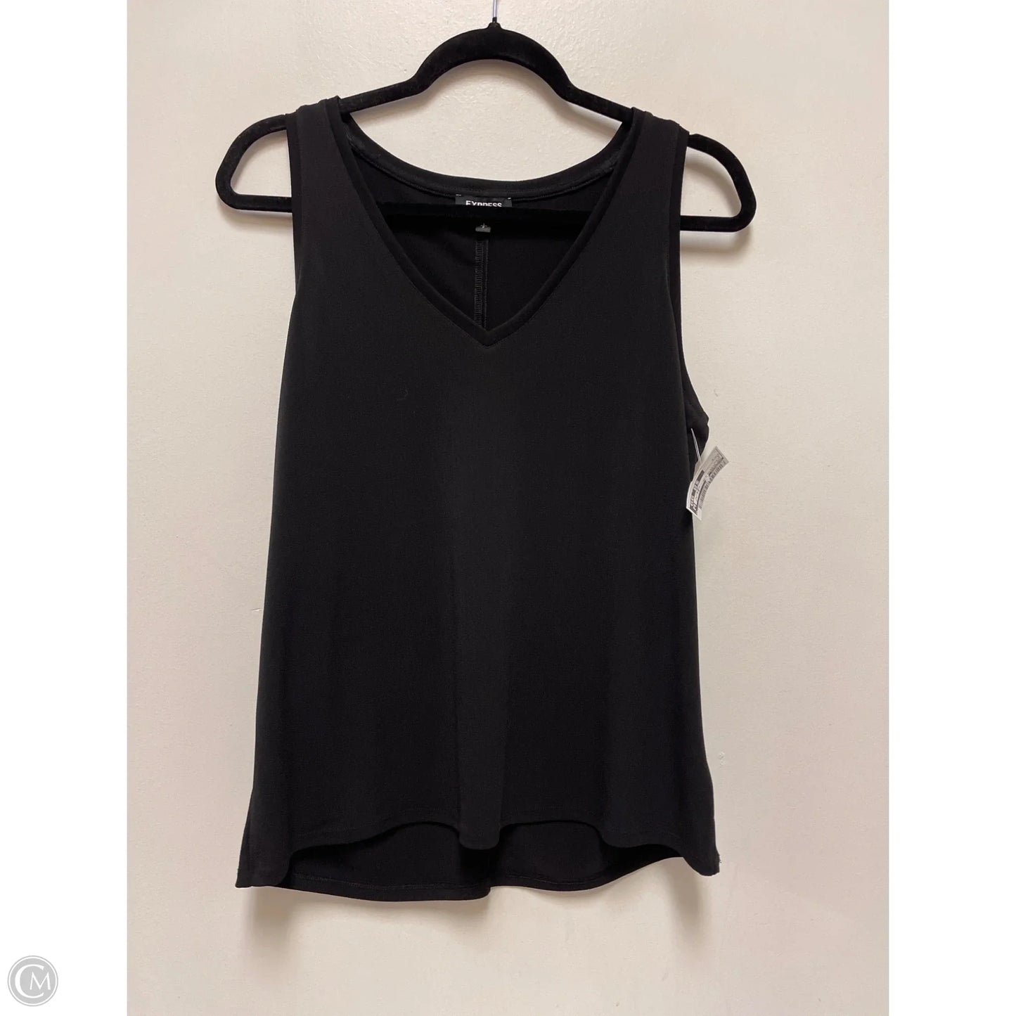 Top Sleeveless By Express In Black, Size: S