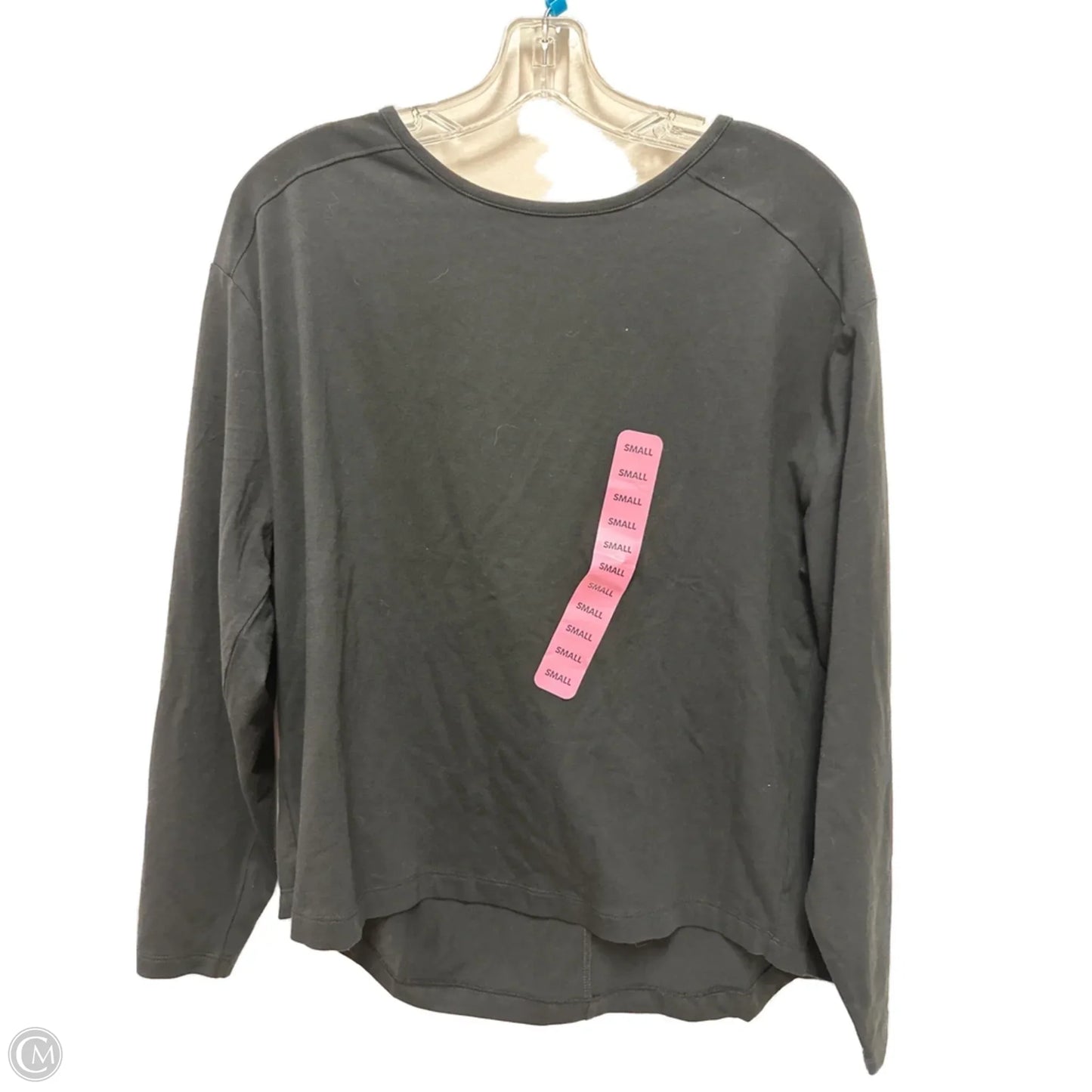 Athletic Top Long Sleeve Collar By Members Mark In Black, Size: S