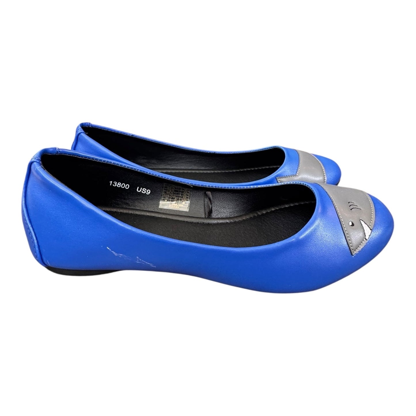 Shoes Flats By Cmc In Blue & Grey, Size:9