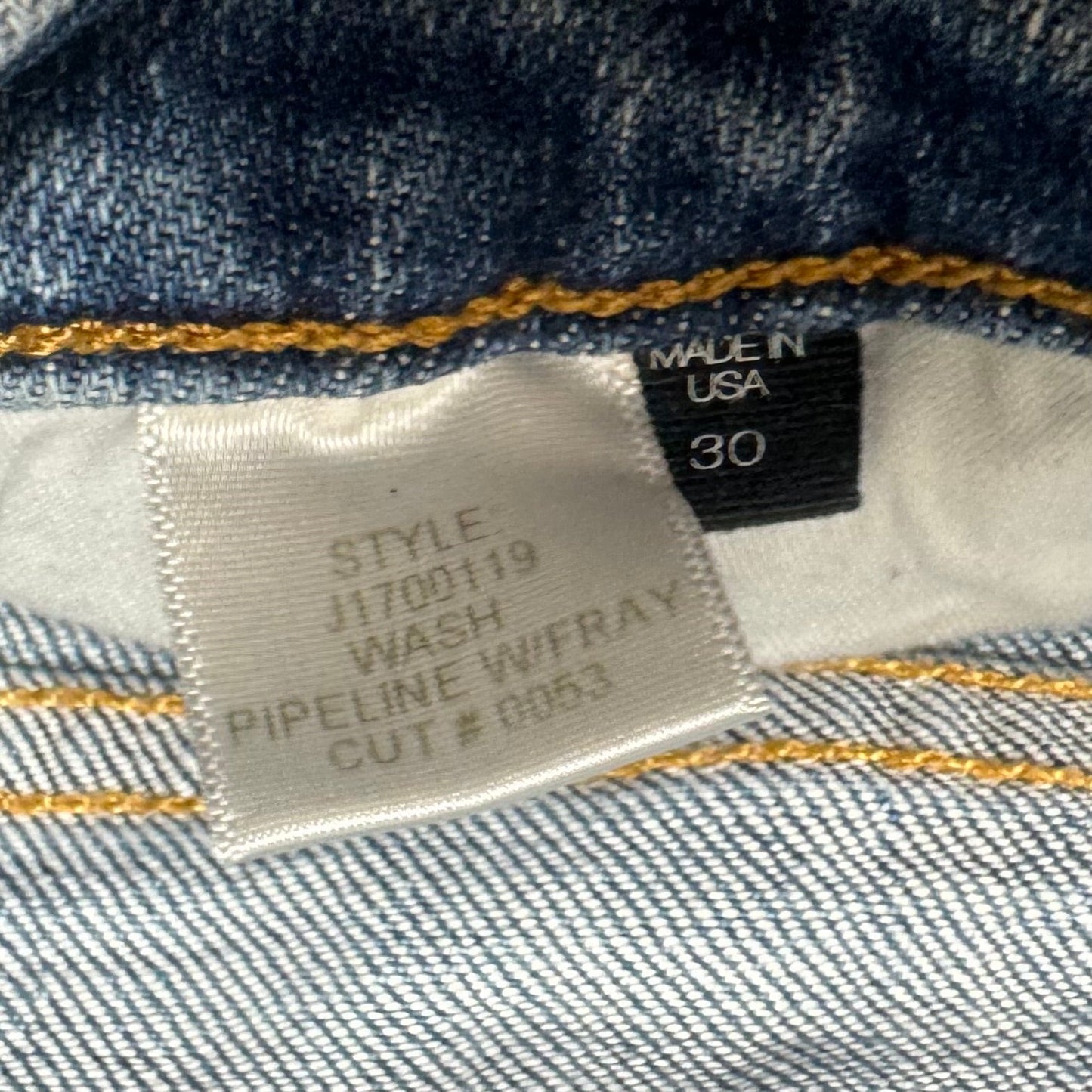 Pipeline Fray Jeans Straight By Veronica Beard In Blue Denim, Size: 10/30