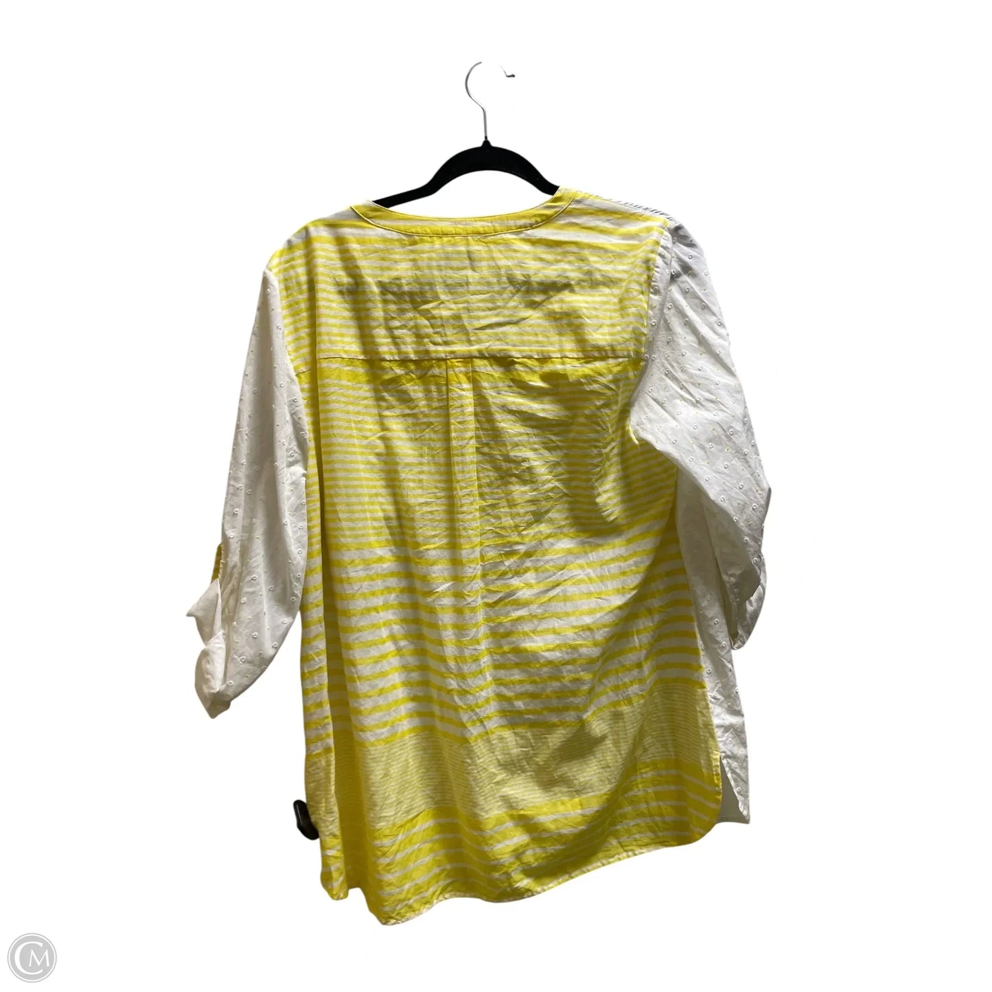 Top Long Sleeve By Vineyard Vines In Yellow, Size: Xl