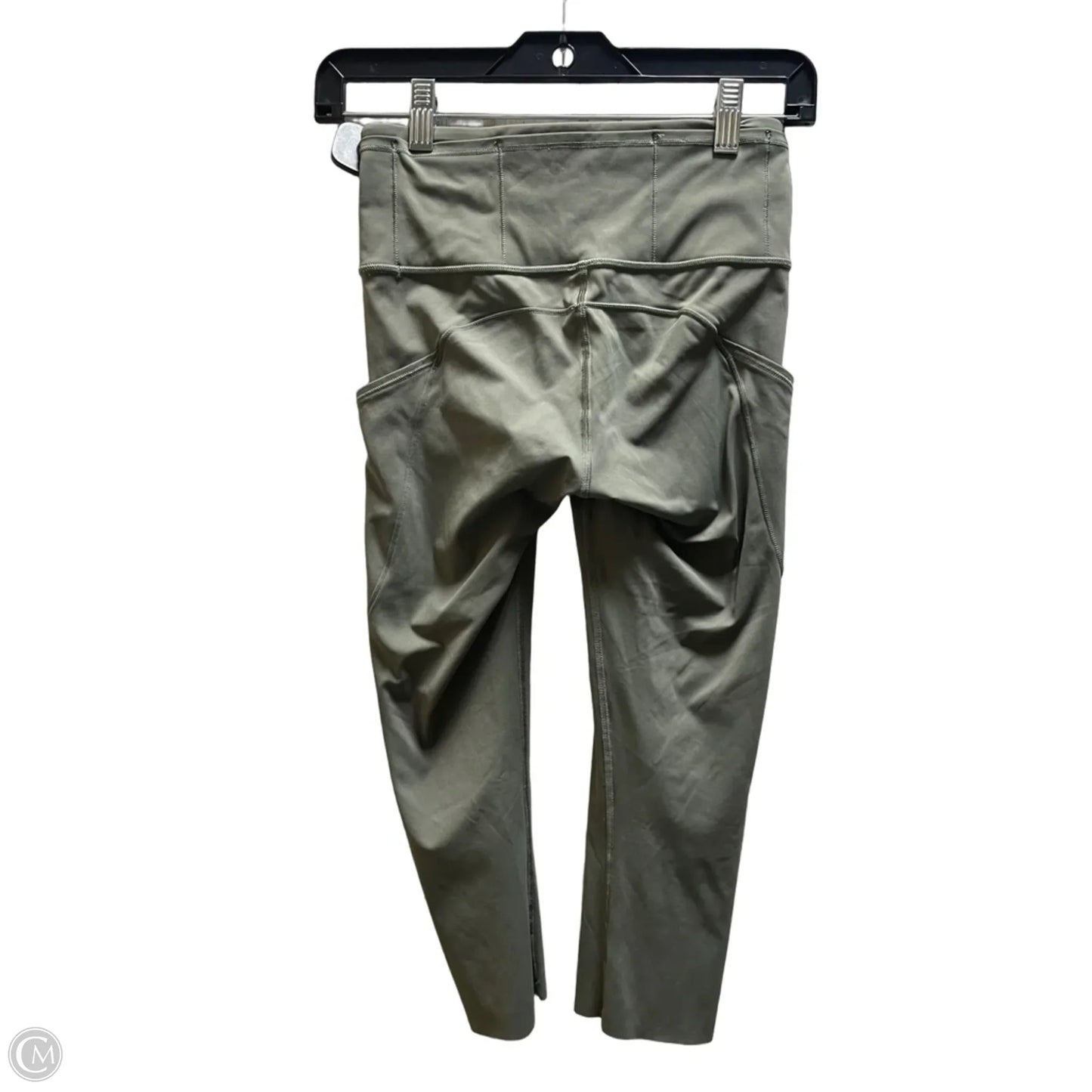 Athletic Capris By Lululemon In Green, Size: 4