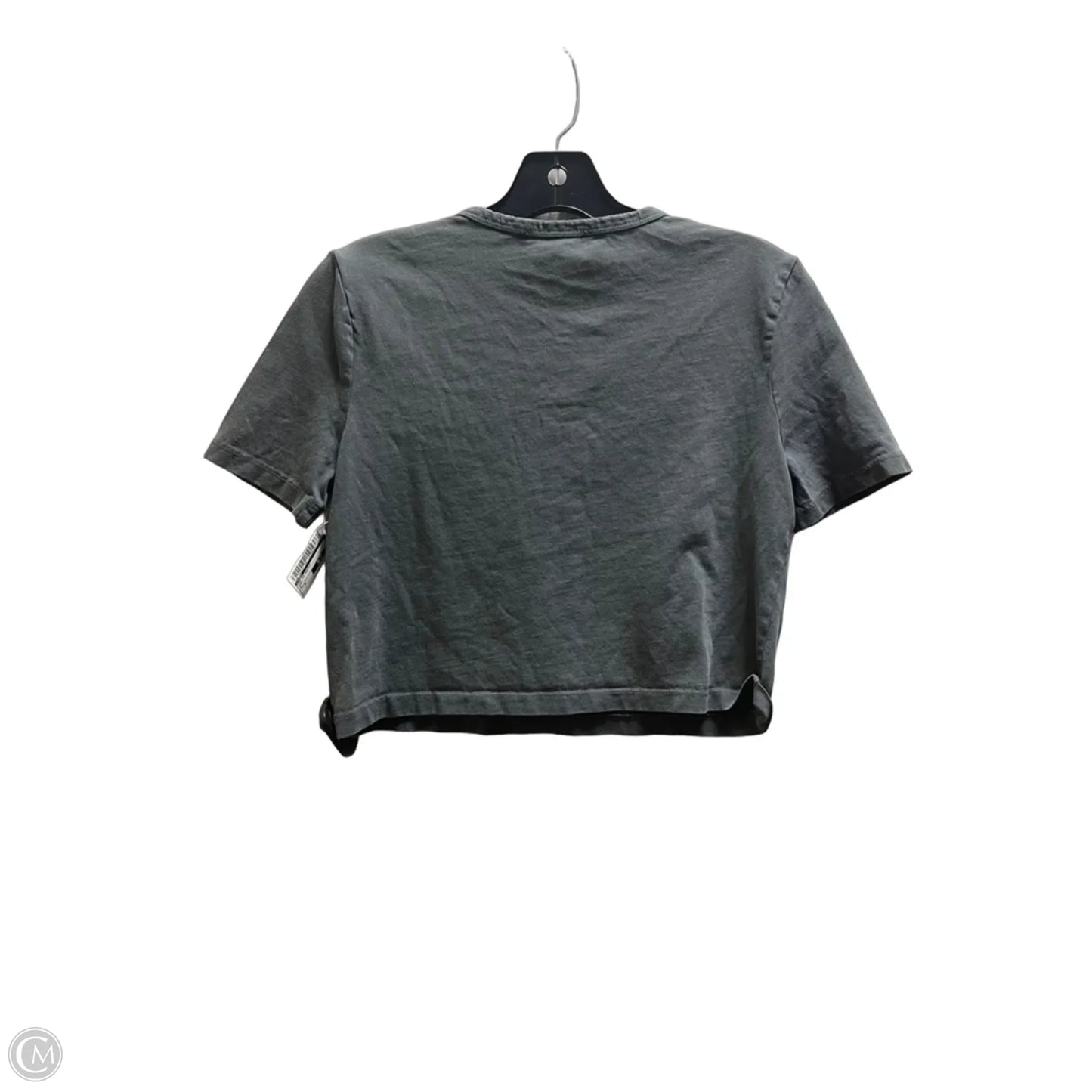 Top Short Sleeve Basic By Zara In Grey, Size: S