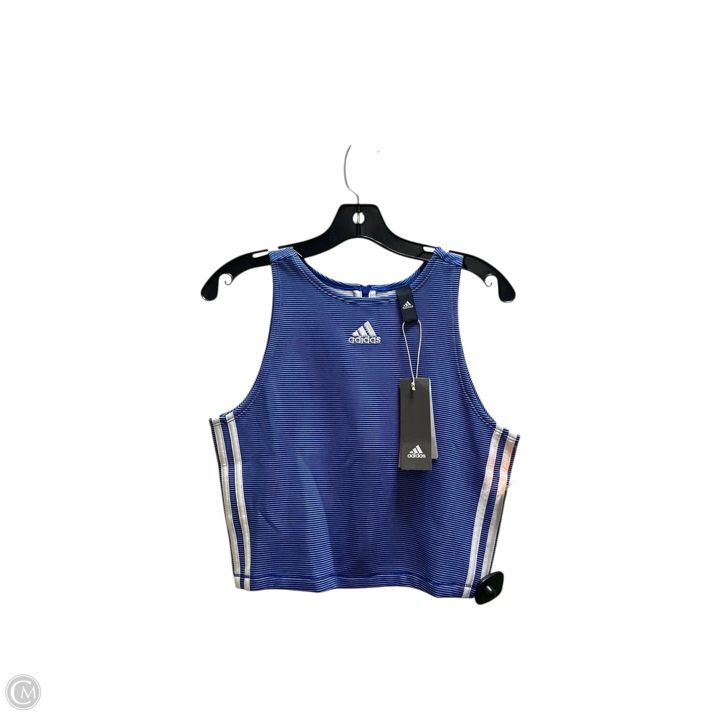 Athletic Tank Top By Adidas In Blue, Size: L