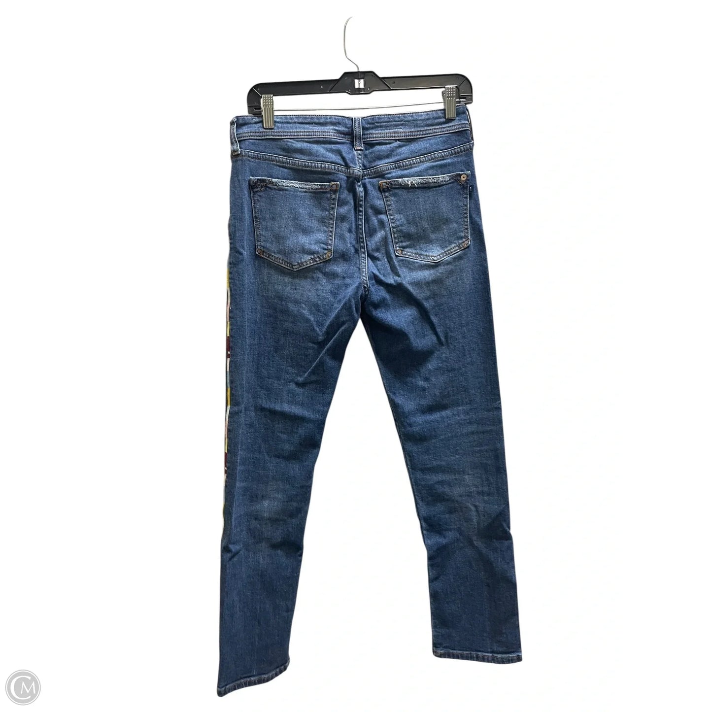 Jeans Cropped By Pilcro In Blue Denim, Size: 4