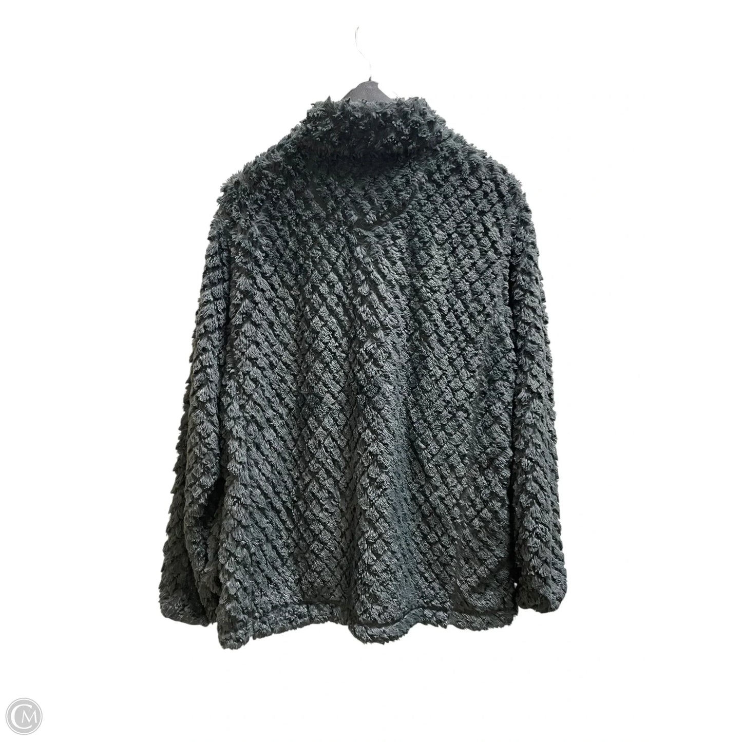 Jacket Fleece By Simply Southern In Grey, Size: M