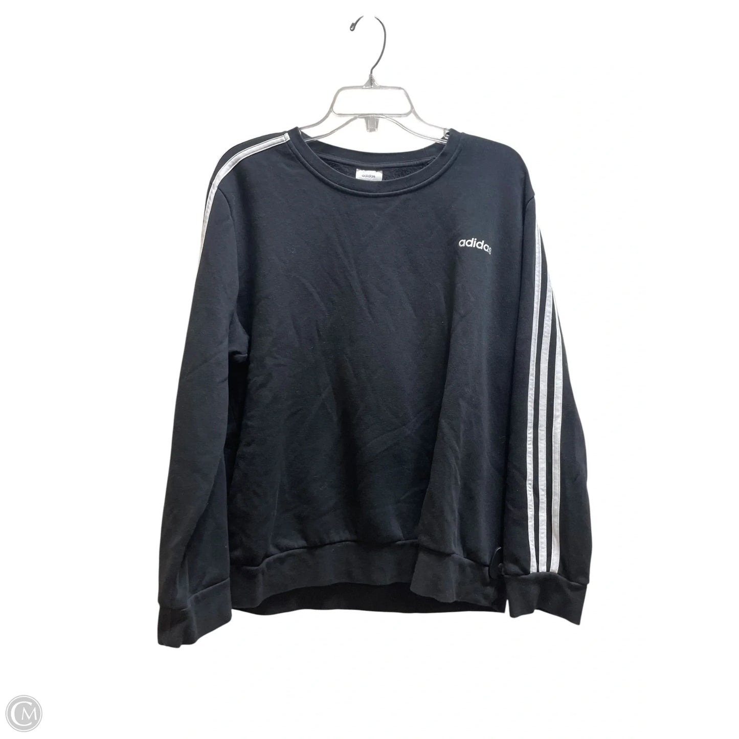 Sweatshirt Collar By Adidas In Black, Size: 2x
