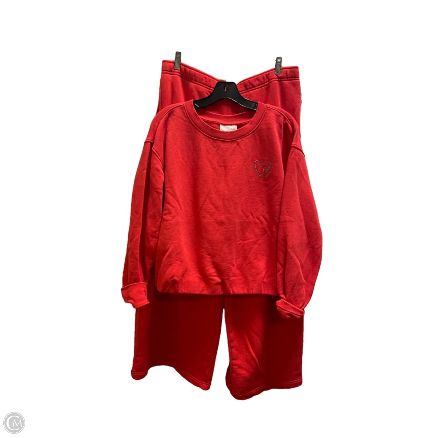 Pants Set 2pc By Universal Thread In Red, Size: L