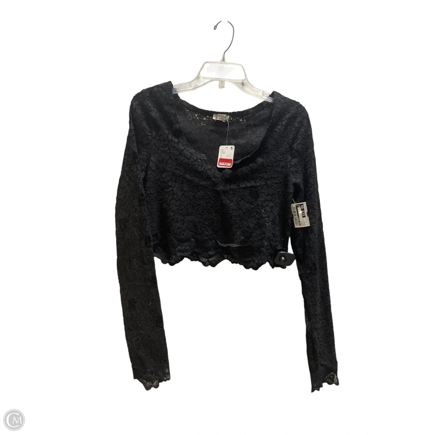 Top Long Sleeve By Free People In Black, Size: L