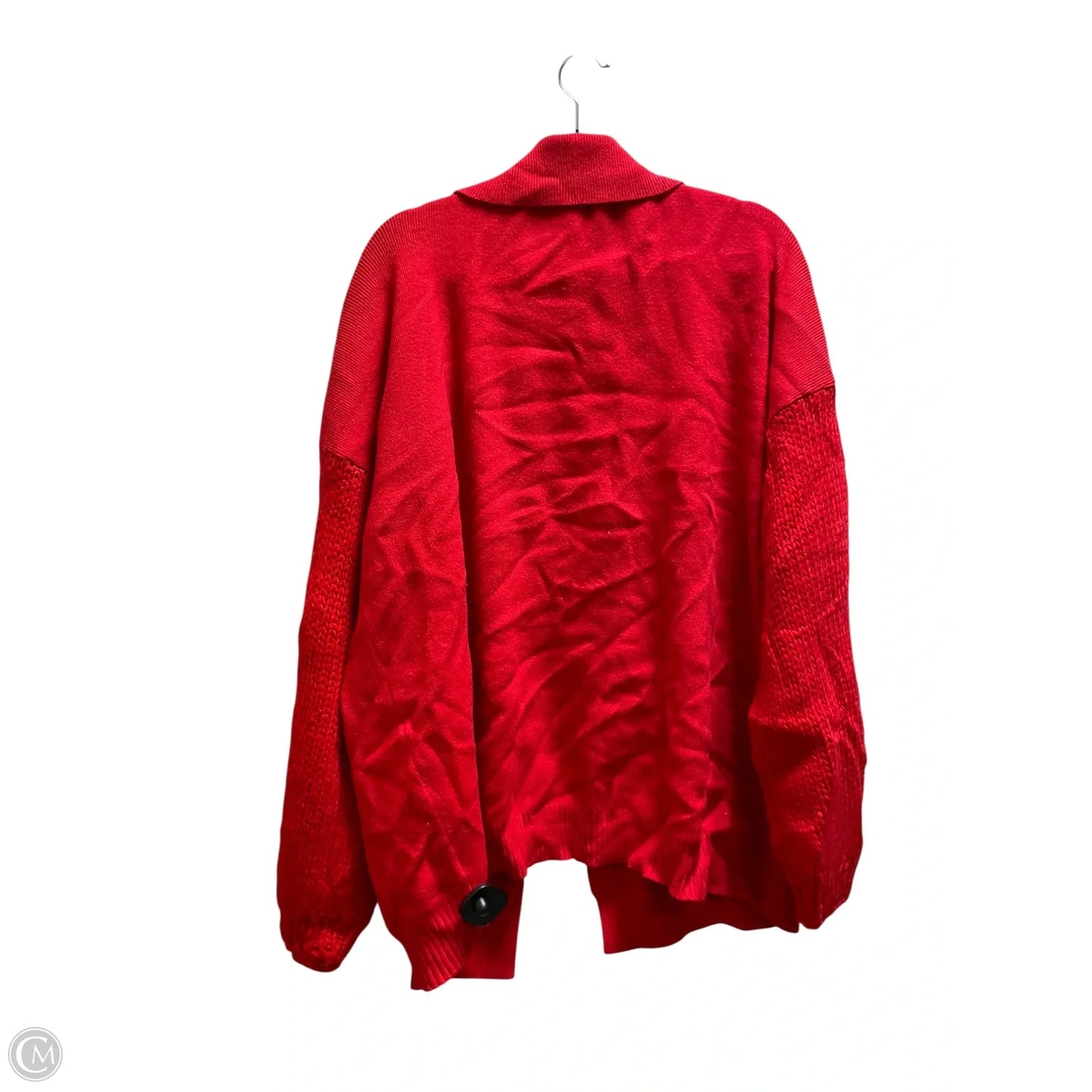 Cardigan By Davi & Dani In Red, Size: 1x