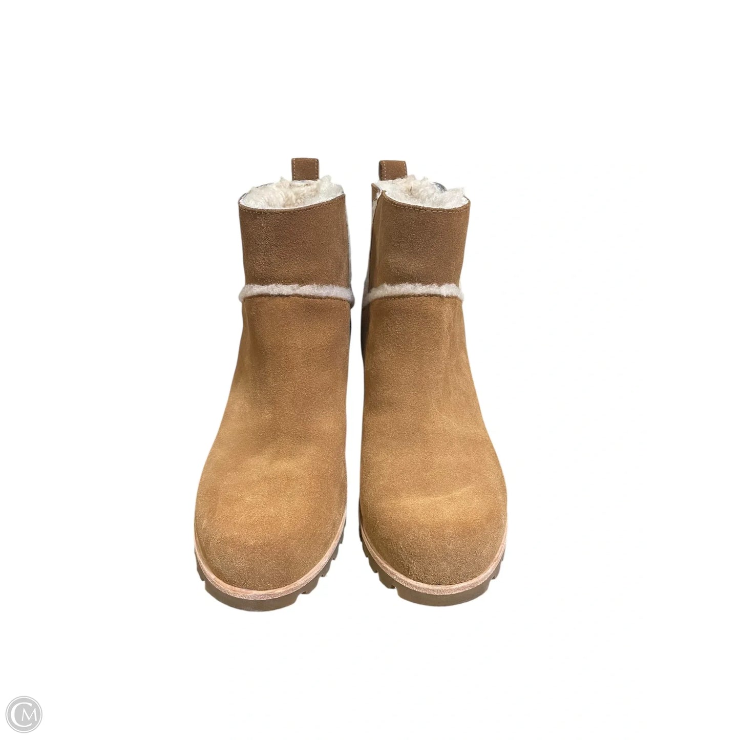 Boots Designer By Ugg In Brown, Size: 8