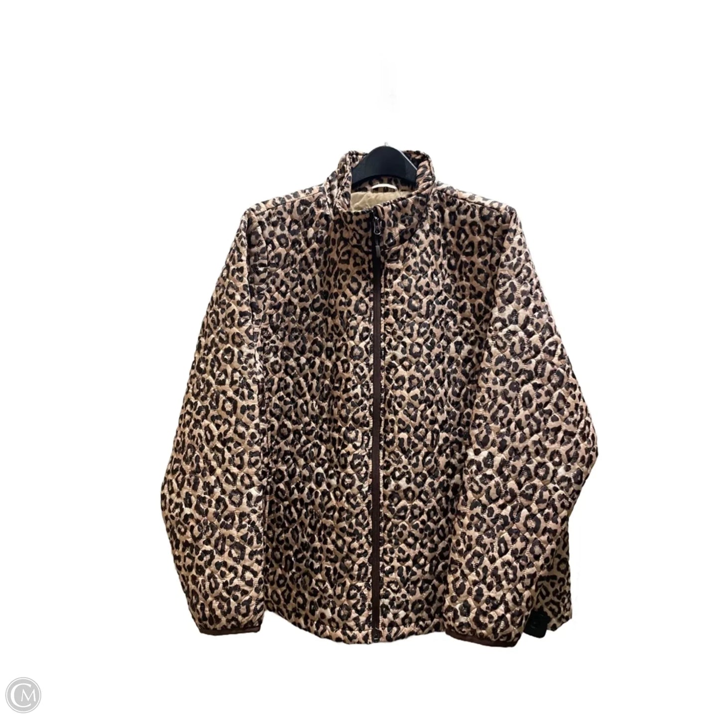 Jacket Puffer & Quilted By Lands End In Animal Print, Size: 2x