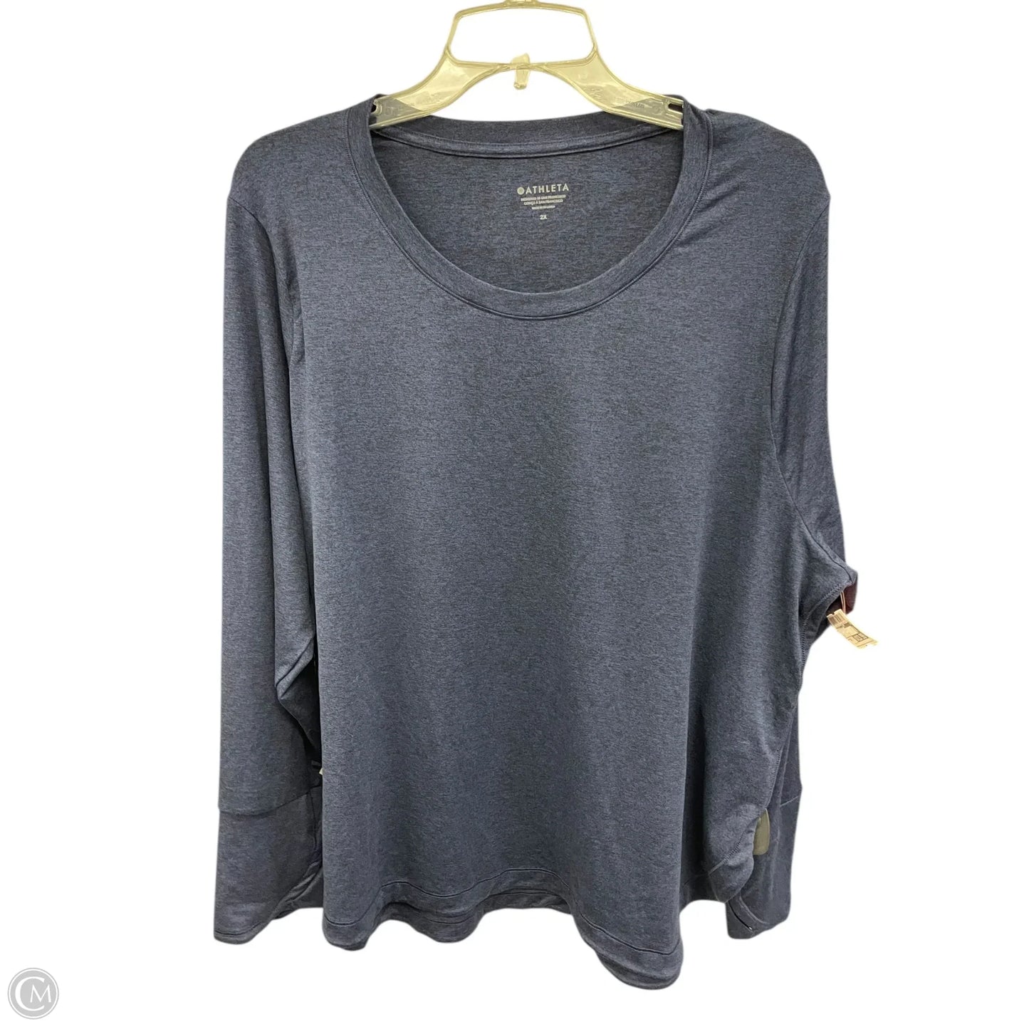 Top Long Sleeve By Athleta In Blue, Size: 2x