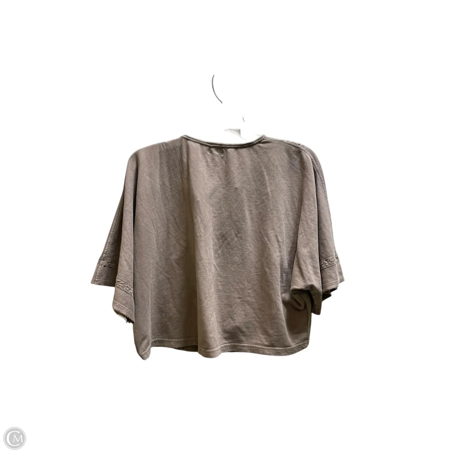 Top Short Sleeve By Aerie In Brown, Size: M