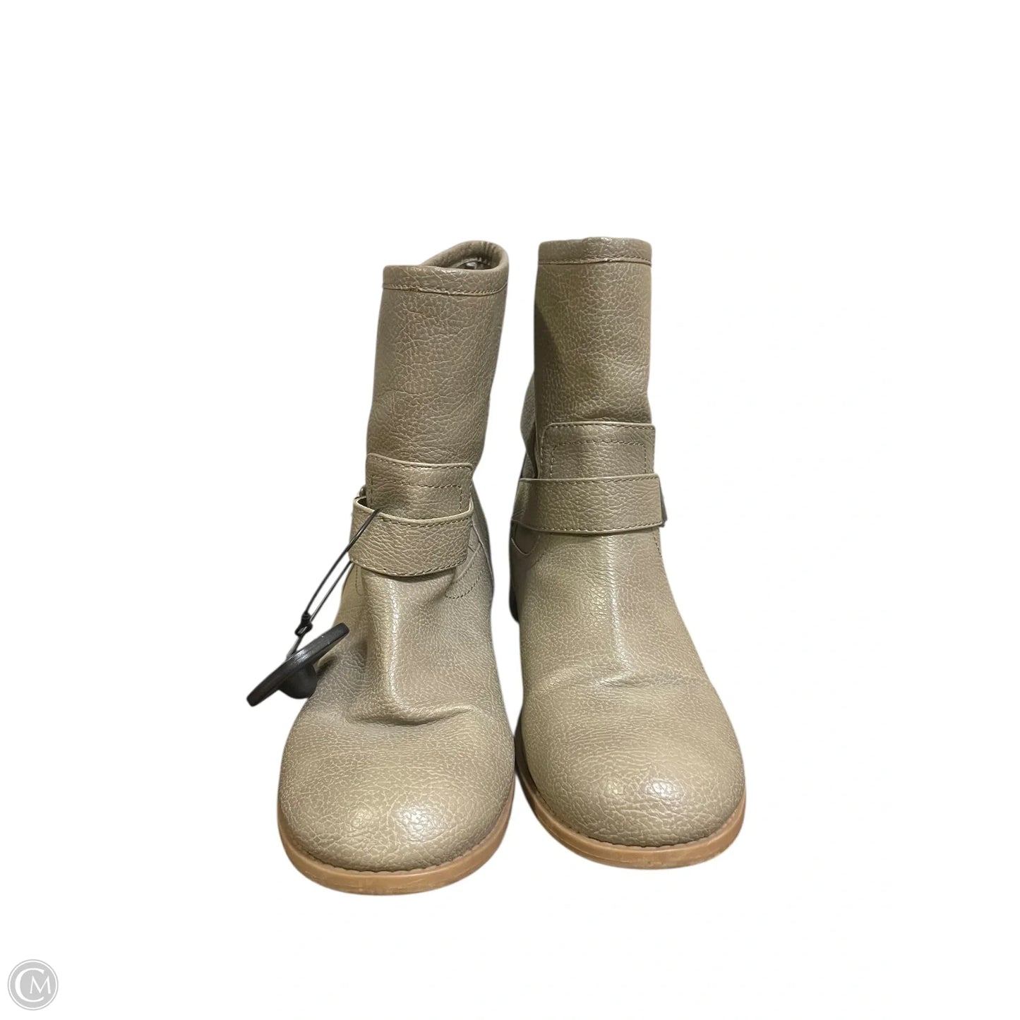 Boots Ankle Flats By Clothes Mentor In Grey, Size: 9