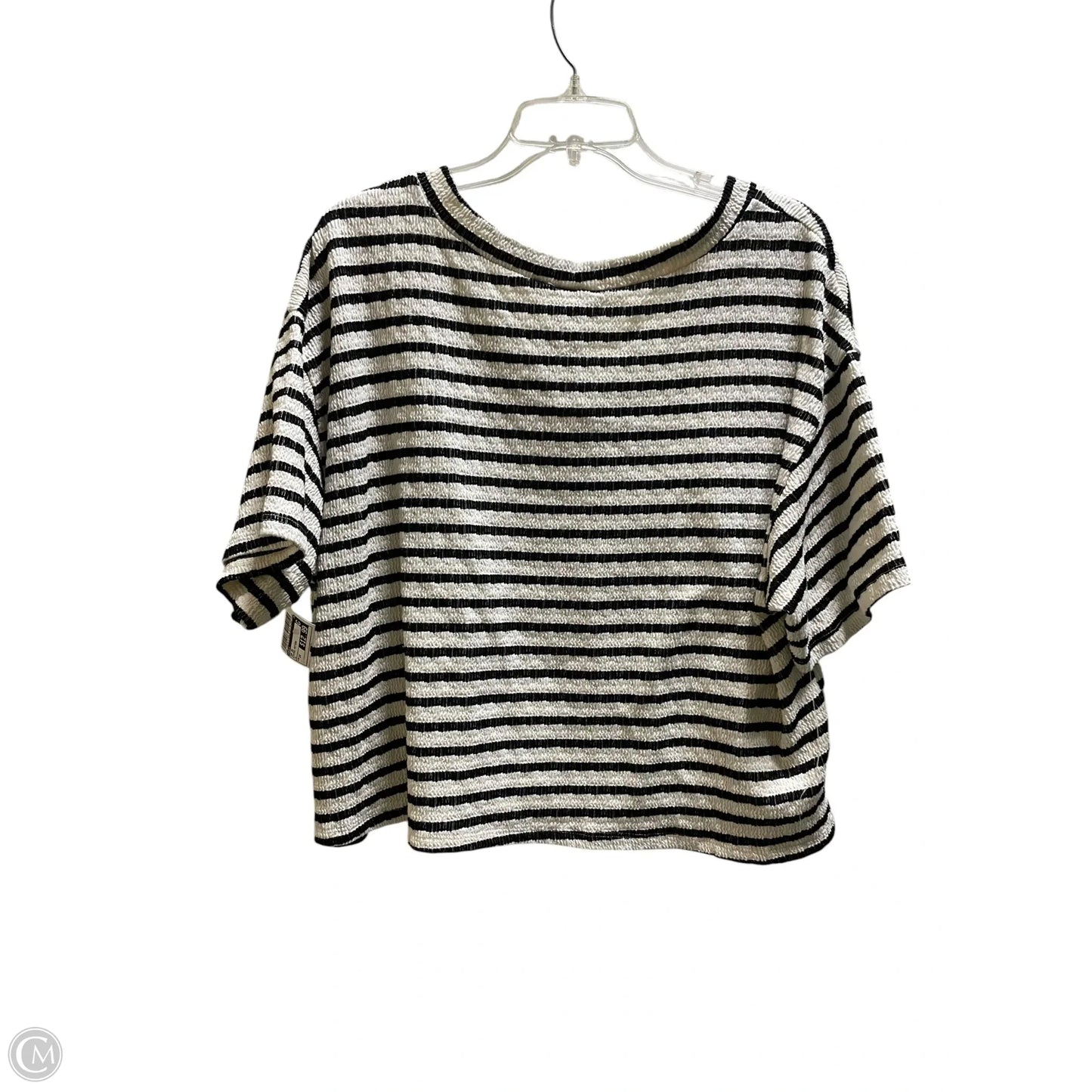 Top Short Sleeve By Arula In Striped Pattern, Size: 1x