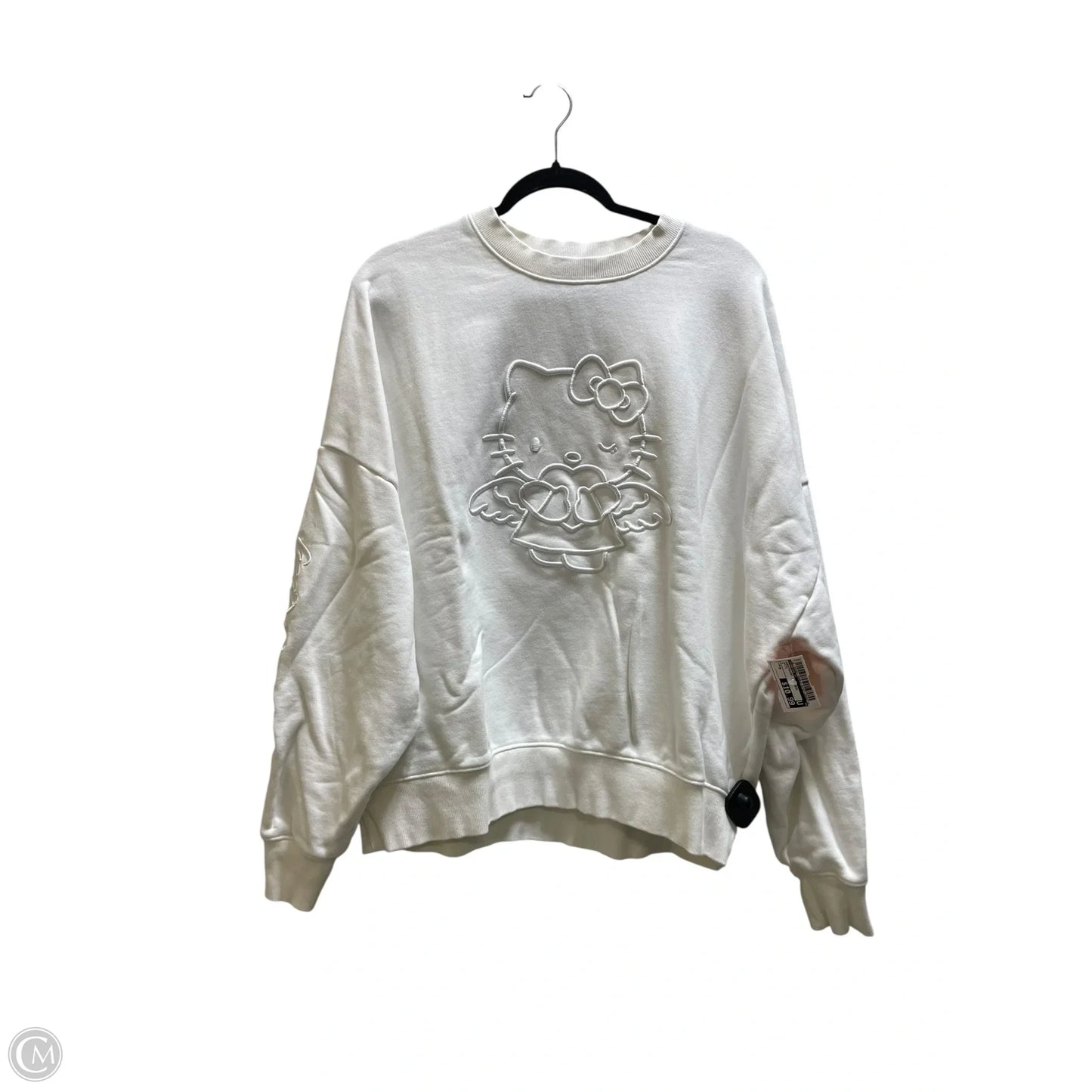 Sweatshirt Crewneck By Forever 21 In White, Size: M
