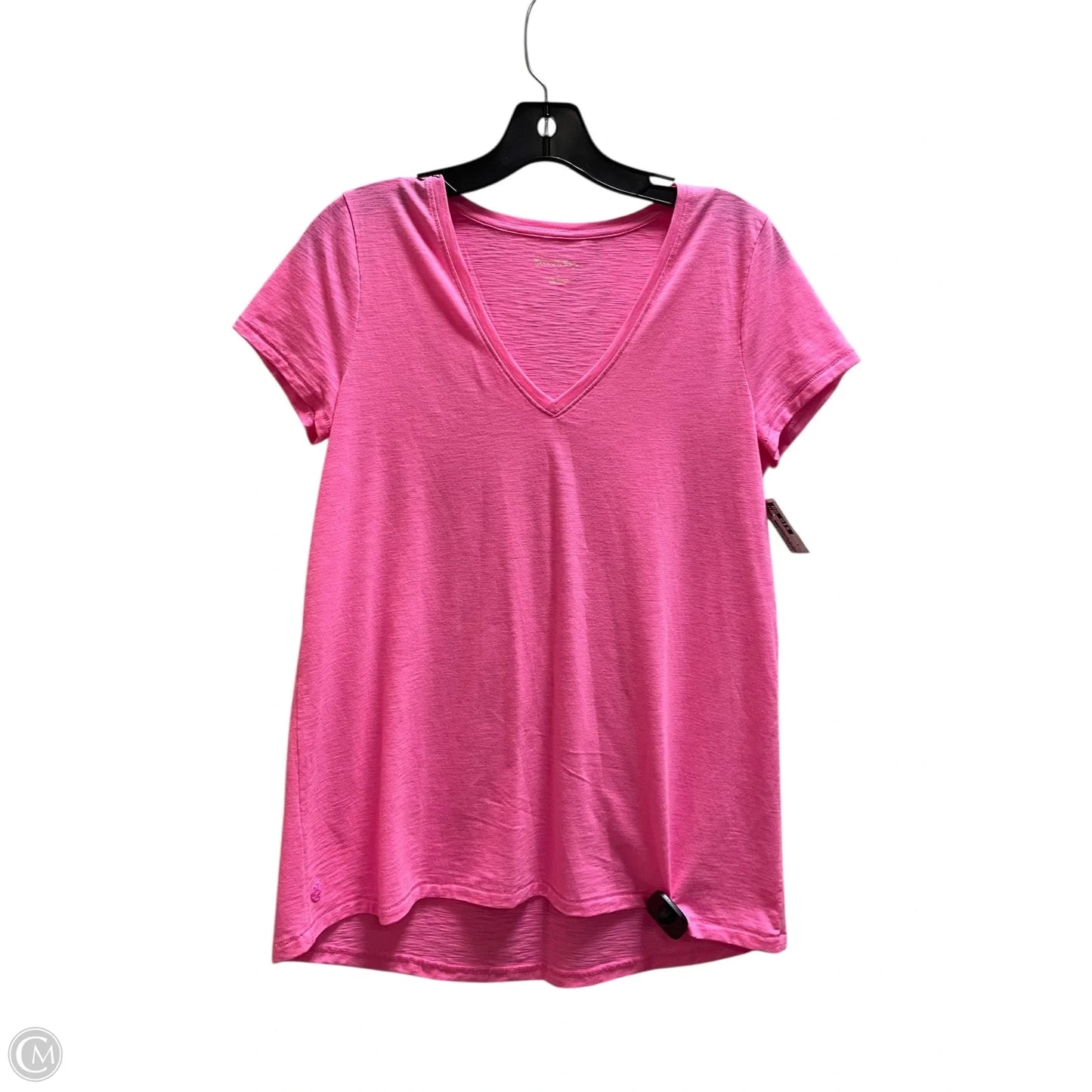 Top Short Sleeve Designer By Lilly Pulitzer In Pink, Size: S