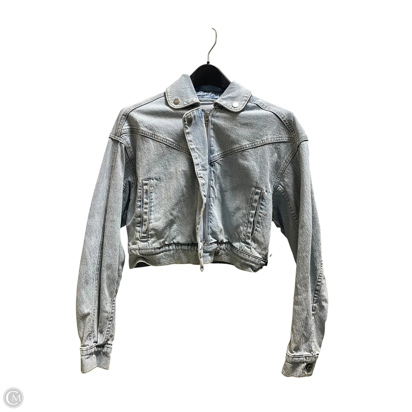 Jacket Denim By Abercrombie And Fitch In Blue Denim, Size: Xs