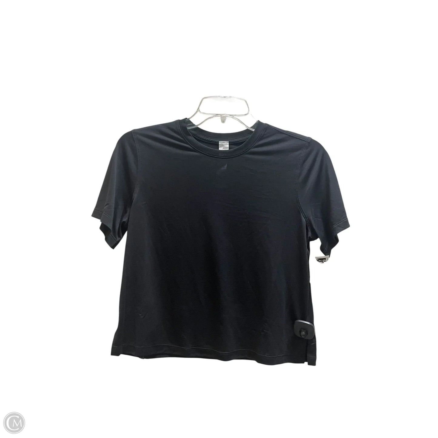 Athletic Top Short Sleeve By Lululemon In Black, Size: 6
