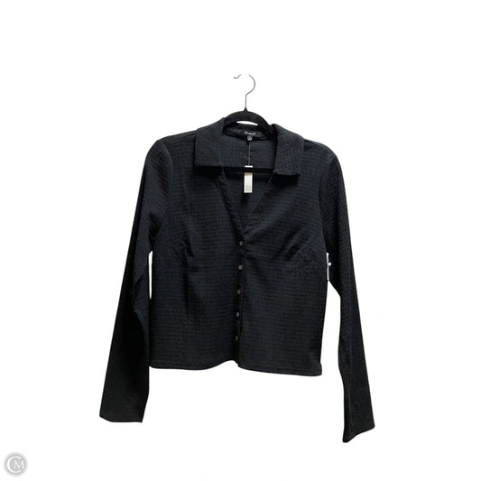 Top Long Sleeve By Madewell In Black, Size: L
