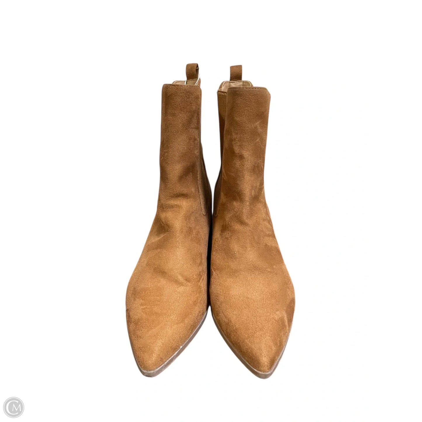 Boots Ankle Heels By Express In Brown, Size: 9